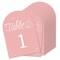 Big Dot of Happiness Wedding Hearts Pink Table Numbers Centerpieces, Double-Sided 5 x 7 inches Cards, Table Numbers - 1-20